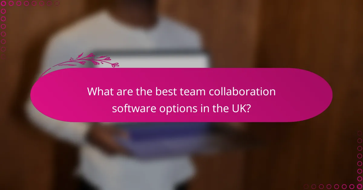 What are the best team collaboration software options in the UK?